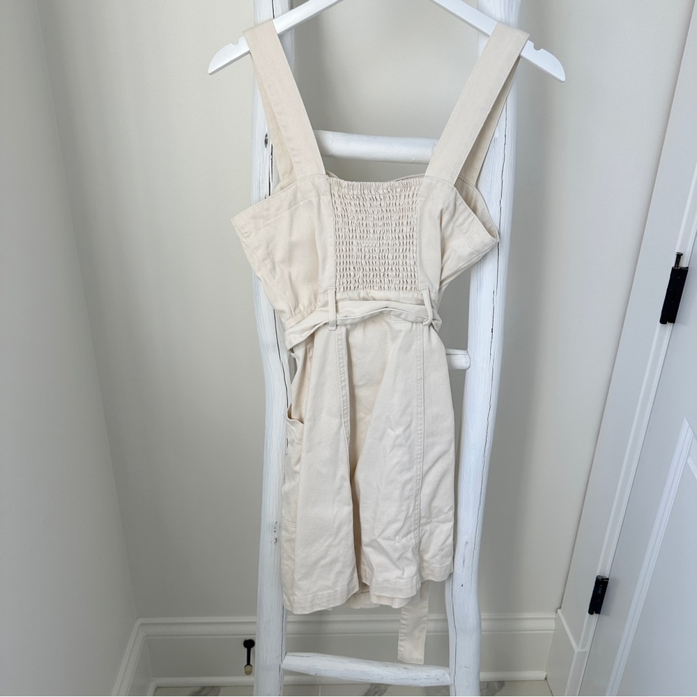 Habitual Cream Denim Sleeveless Buttoned Sundress Size Small - Picture 3 of 15